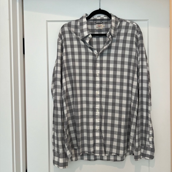 Faherty Men’s Gray Checkered Button Down - Like New (XL) - Picture 1 of 5